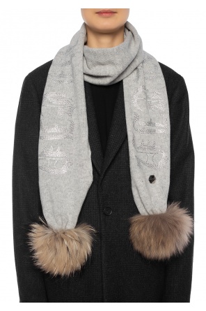 Scarf with logo, zdjęcie 2 Scarf with logo od Philipp Plein